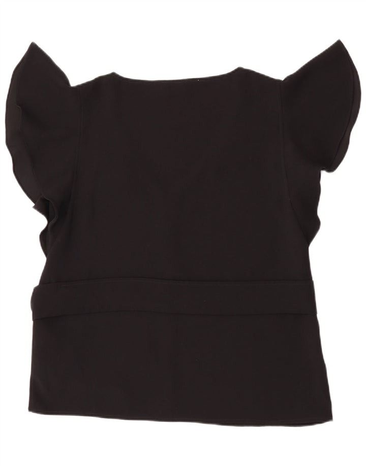 Blusa feminina EMME Marella UK 14 grande poliéster preto
