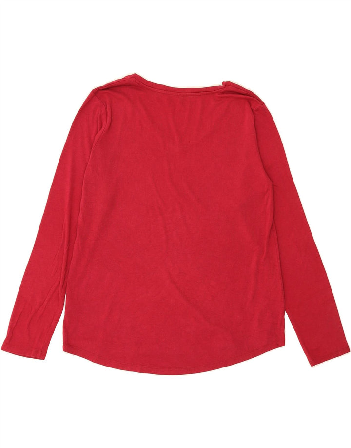 EDDIE BAUER Womens Top Long Sleeve UK 18 XL Burgundy Cotton Vintage Eddie Bauer and Second-Hand Eddie Bauer from Messina Hembry 