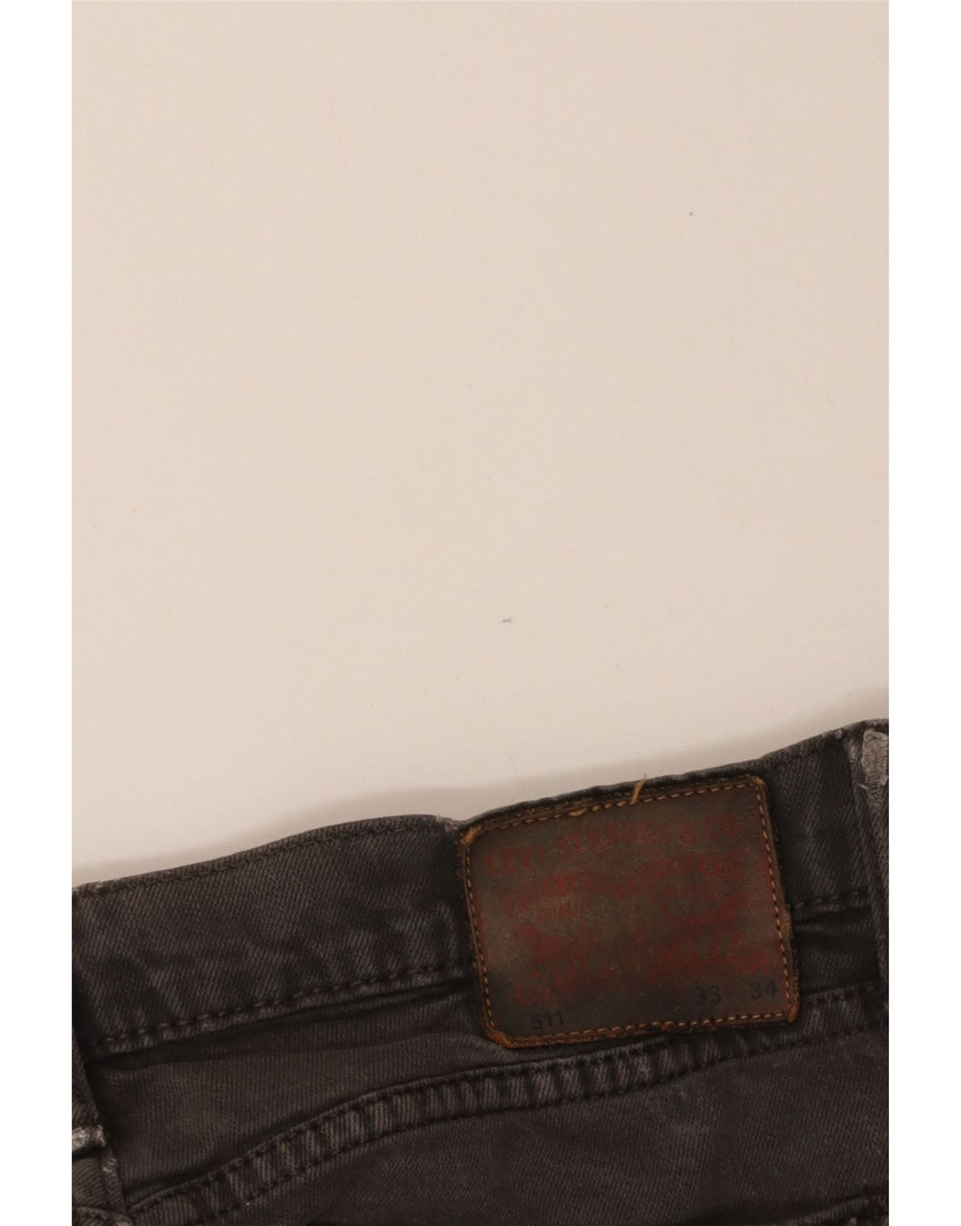 Calça jeans feminina LEVI'S 511 Tapered W33 L34 cinza