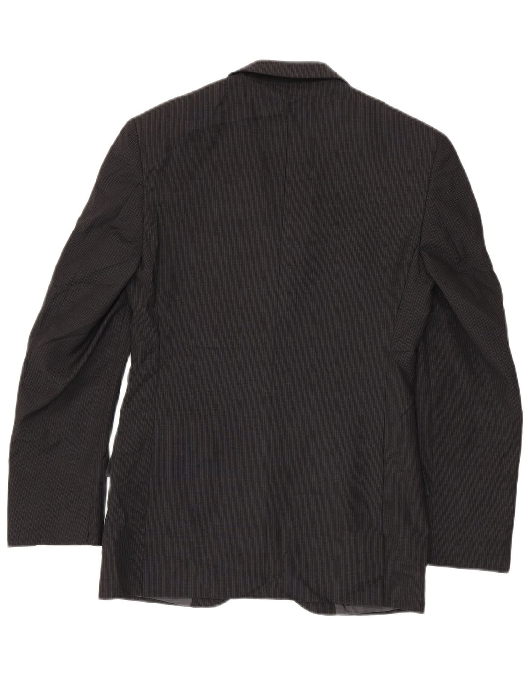 Jaqueta blazer masculina de 2 botões Marks & Spencer Reino Unido 38 risca de giz cinza médio