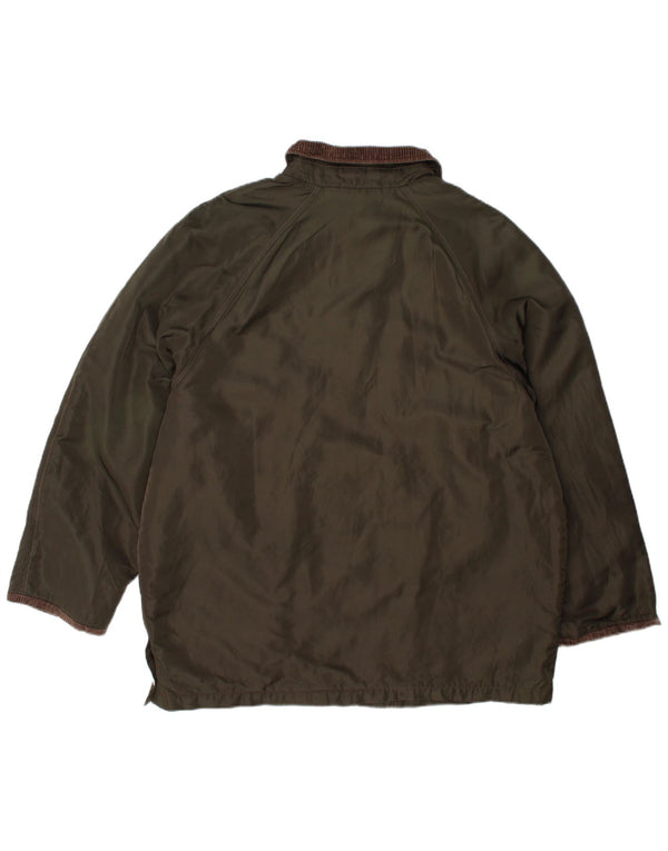 Jaqueta utilitária masculina Vittorio Forti UK 42 XL Khaki Colourblock