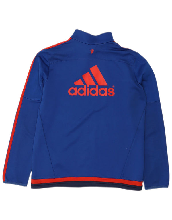 Suéter gráfico Adidas Boys Manchester United gráfico 13-14 anos azul