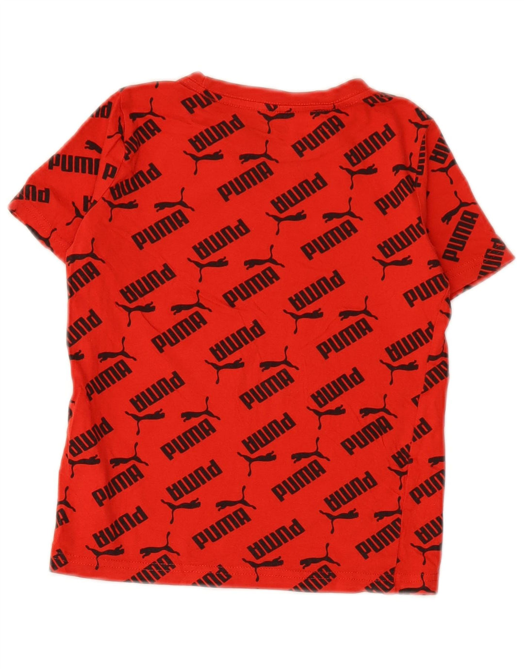 Camiseta PUMA Meninos Graphic 5-6 Anos Algodão Vermelho
