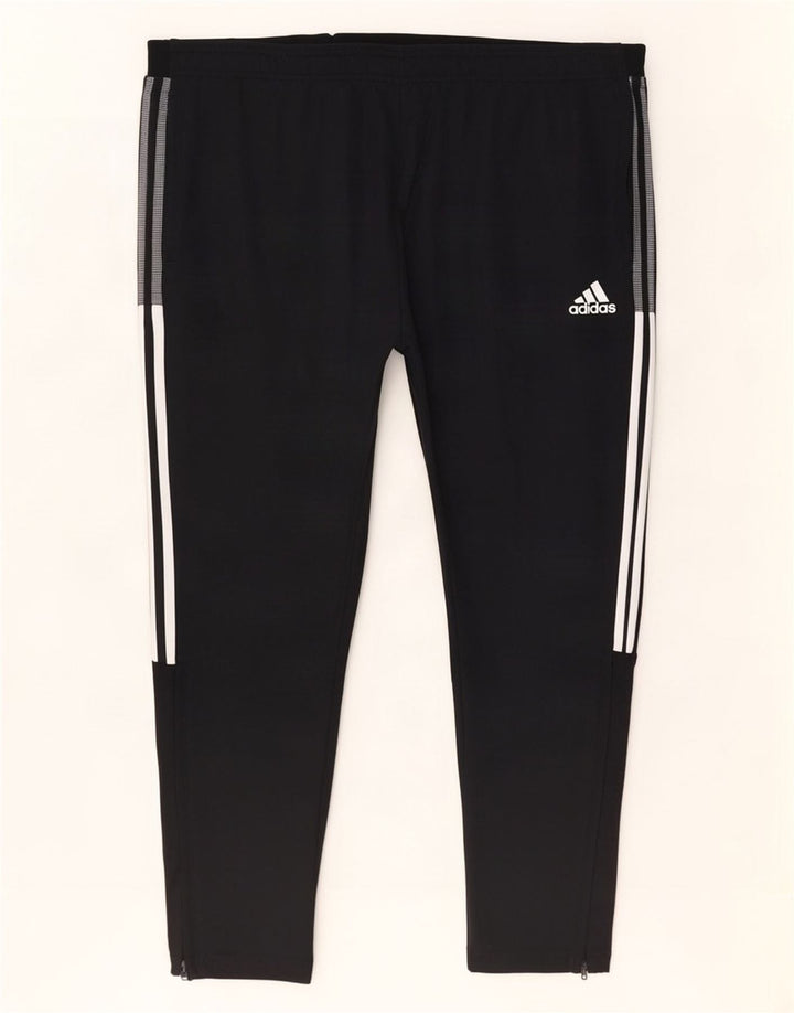 Adidas Mens Aeroready Calças de treino 3XL poliéster preto