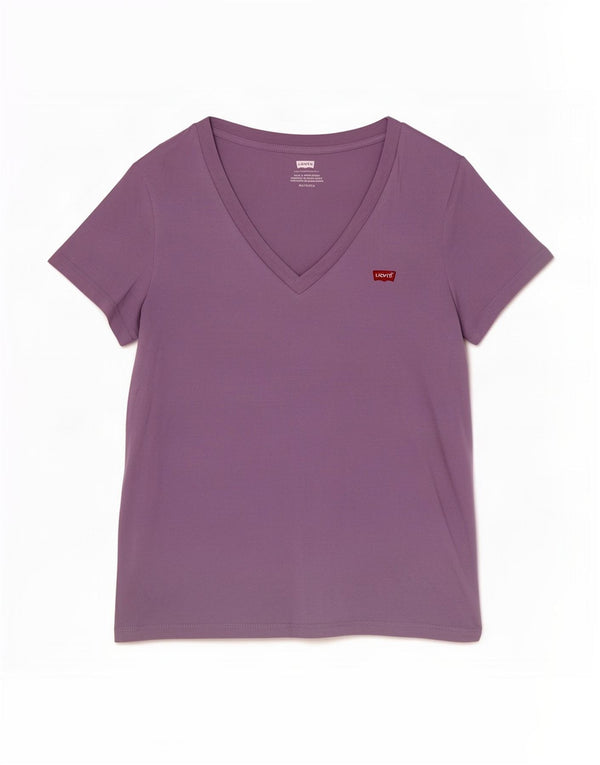 Camiseta feminina Levi's UK 6 XS algodão roxo