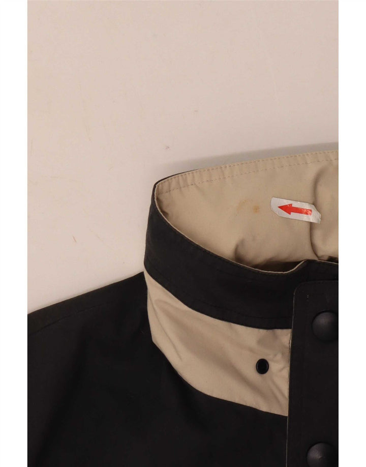 Jaqueta corta-vento masculina Le Frog com capuz UK 38 poliéster cinza médio