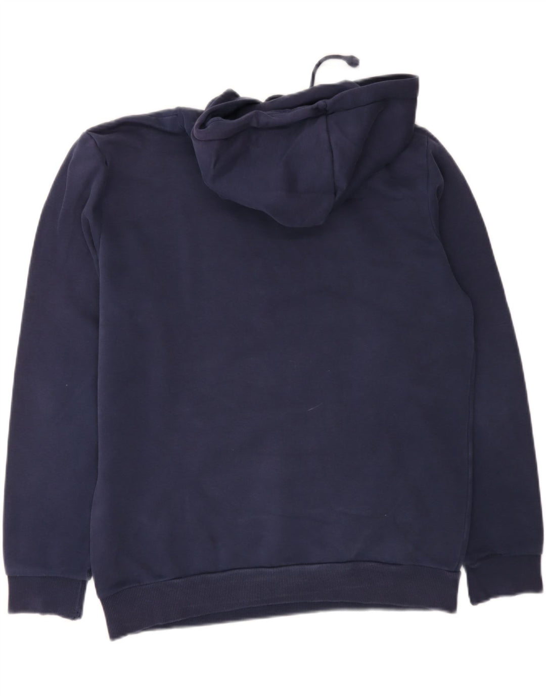 PUMA Mens Graphic Hoodie Jumper Small Navy Blue Cotton Vintage Puma and Second-Hand Puma from Messina Hembry 