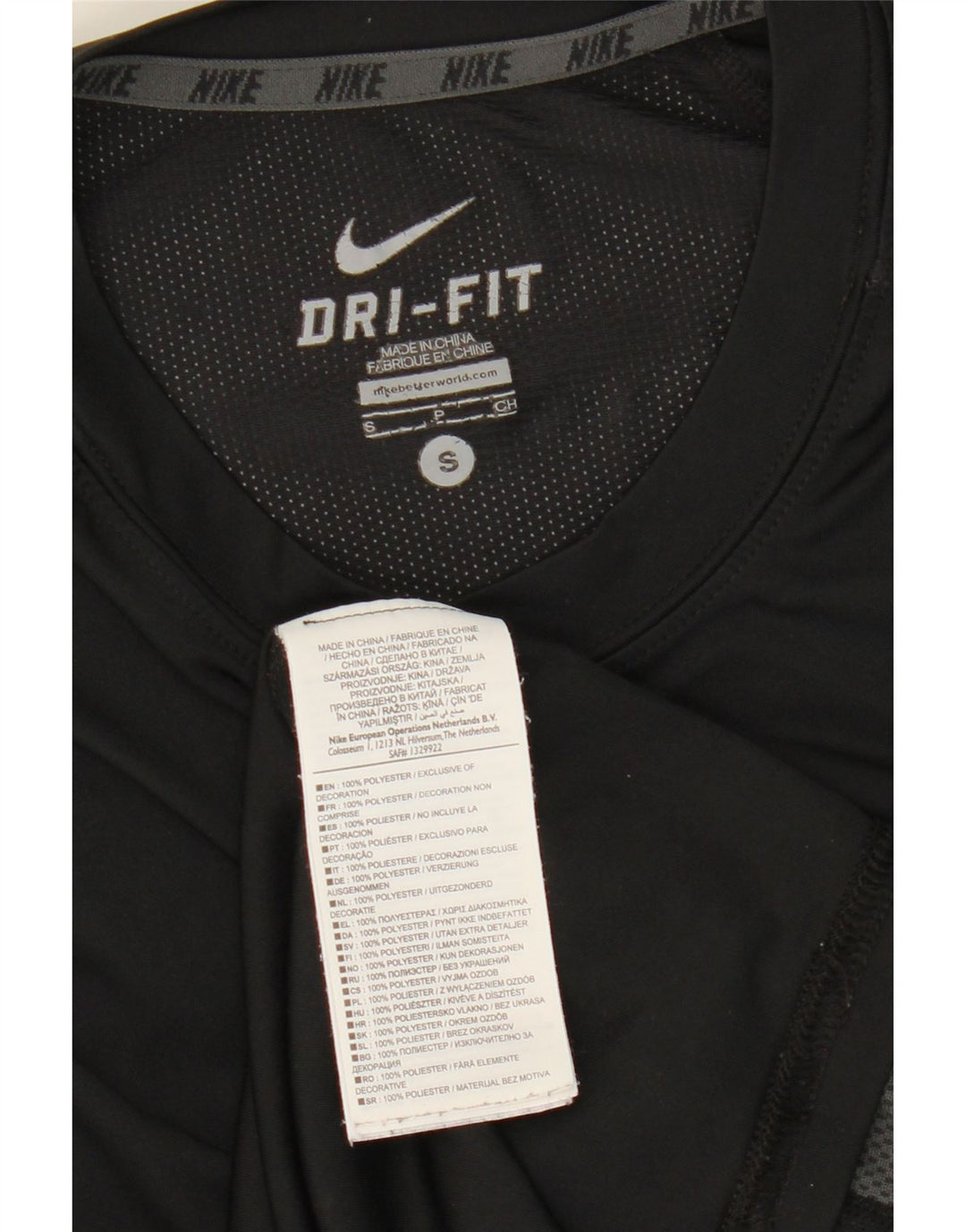 Colete Nike Masculino Dri Fit Top Pequeno Preto Colourblock Poliéster