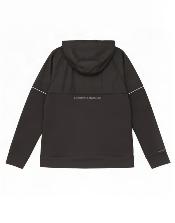 Suéter masculino Under Armour Graphic Zip com capuz médio preto poliéster