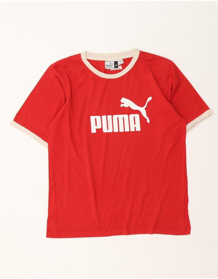 Puma Camiseta Masculina Graphic Top Médio Vermelho