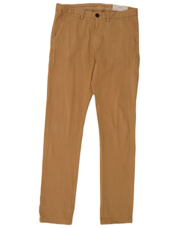 Calça Chino Masculina Slim Ikks W29 L32 Algodão Bege