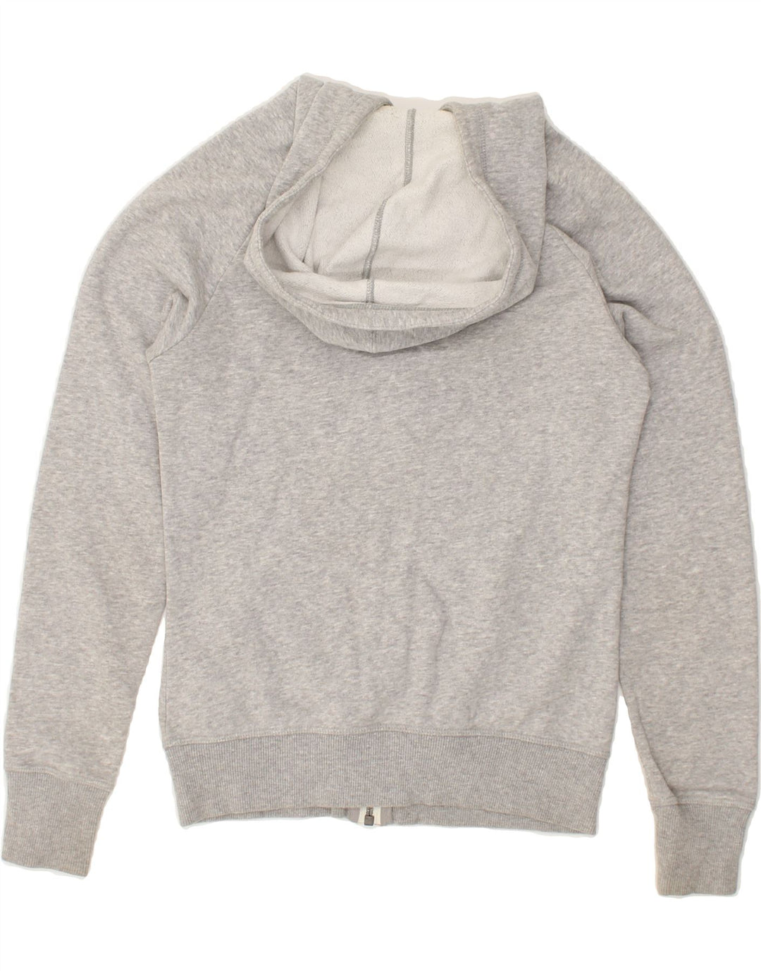 REEBOK Womens Zip Hoodie Sweater UK 6 XS Grey | Vintage Reebok | Thrift | Second-Hand Reebok | Used Clothing | Messina Hembry 