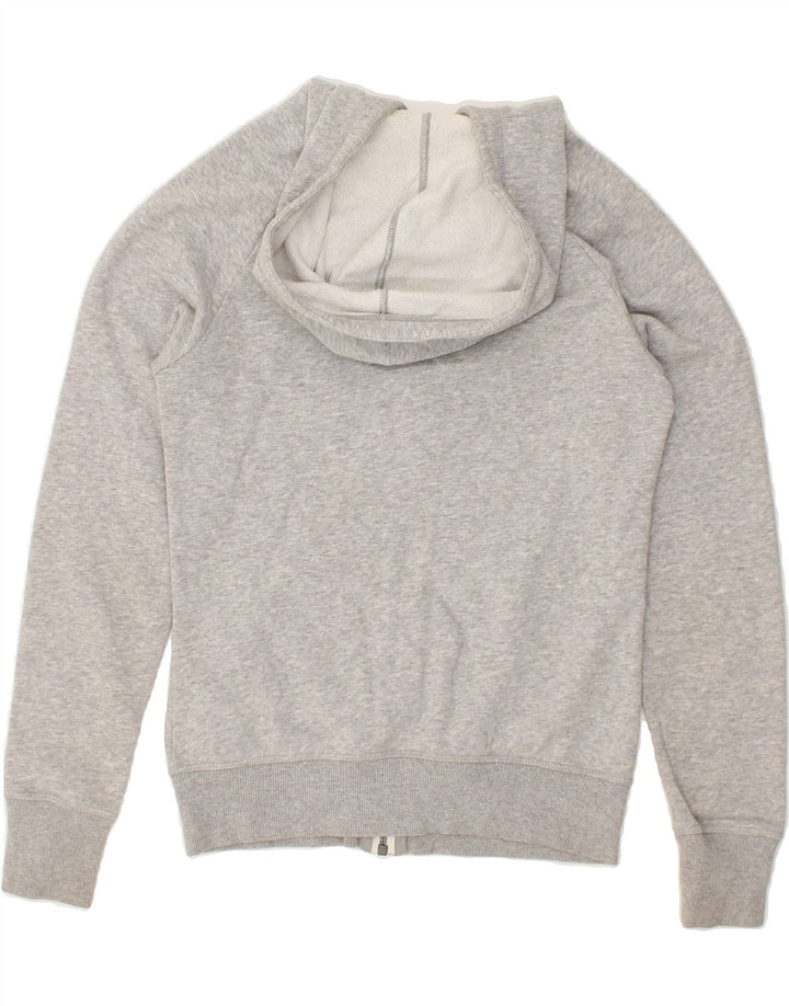REEBOK Womens Zip Hoodie Sweater UK 6 XS Grey | Vintage Reebok | Thrift | Second-Hand Reebok | Used Clothing | Messina Hembry 