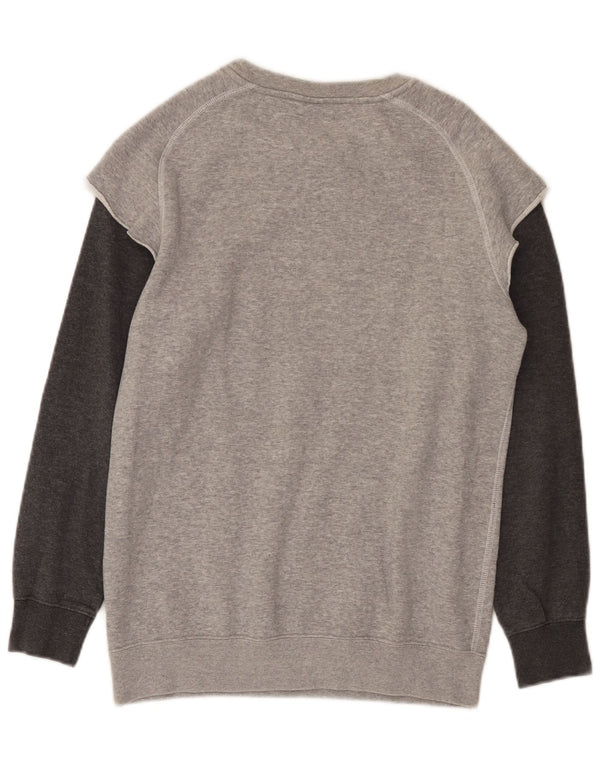 Jumper de moletom Champion Boys Brooklyn 13-14 anos XL cinza manchado