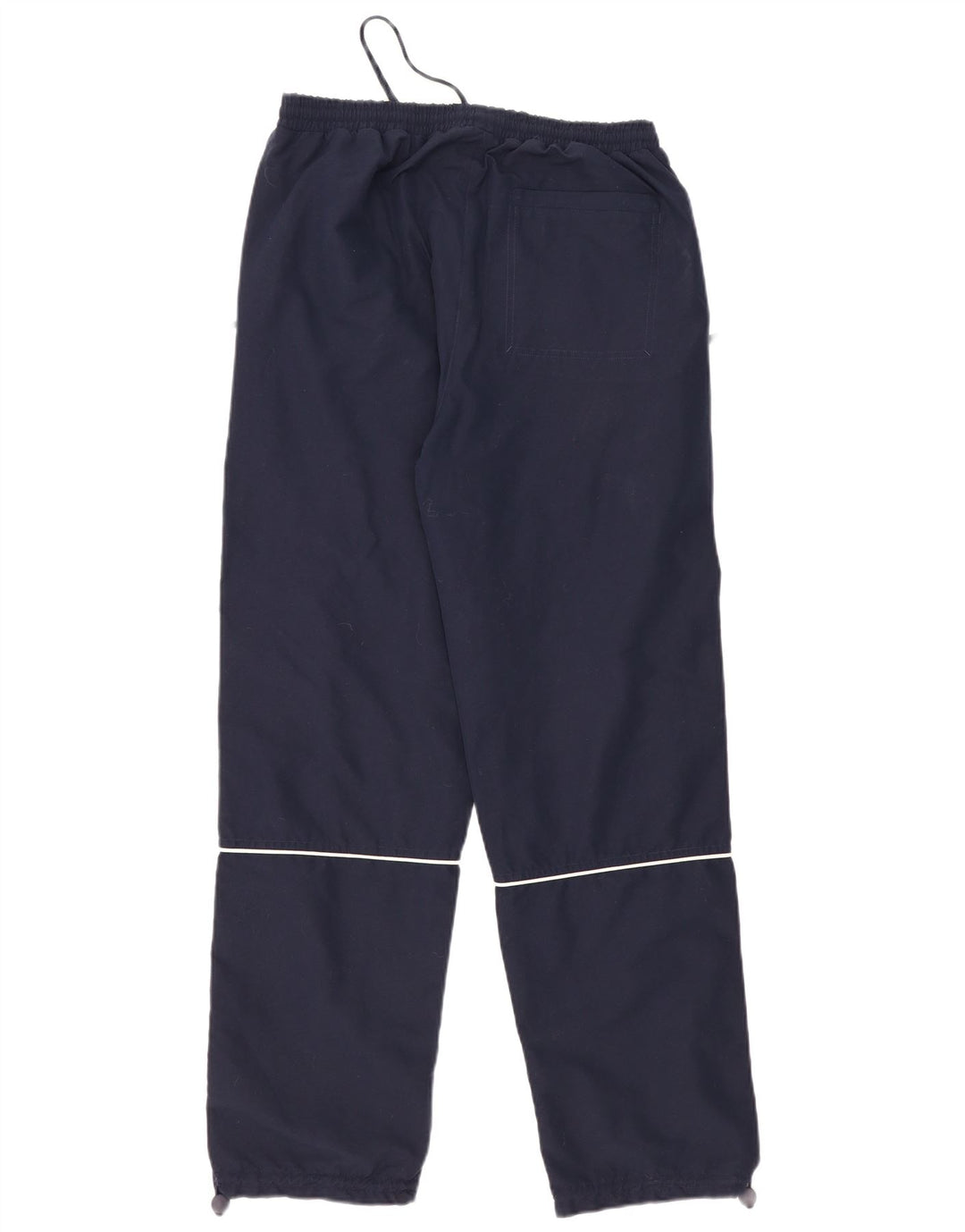 Calça de treino masculina Reebok pequena azul marinho poliéster