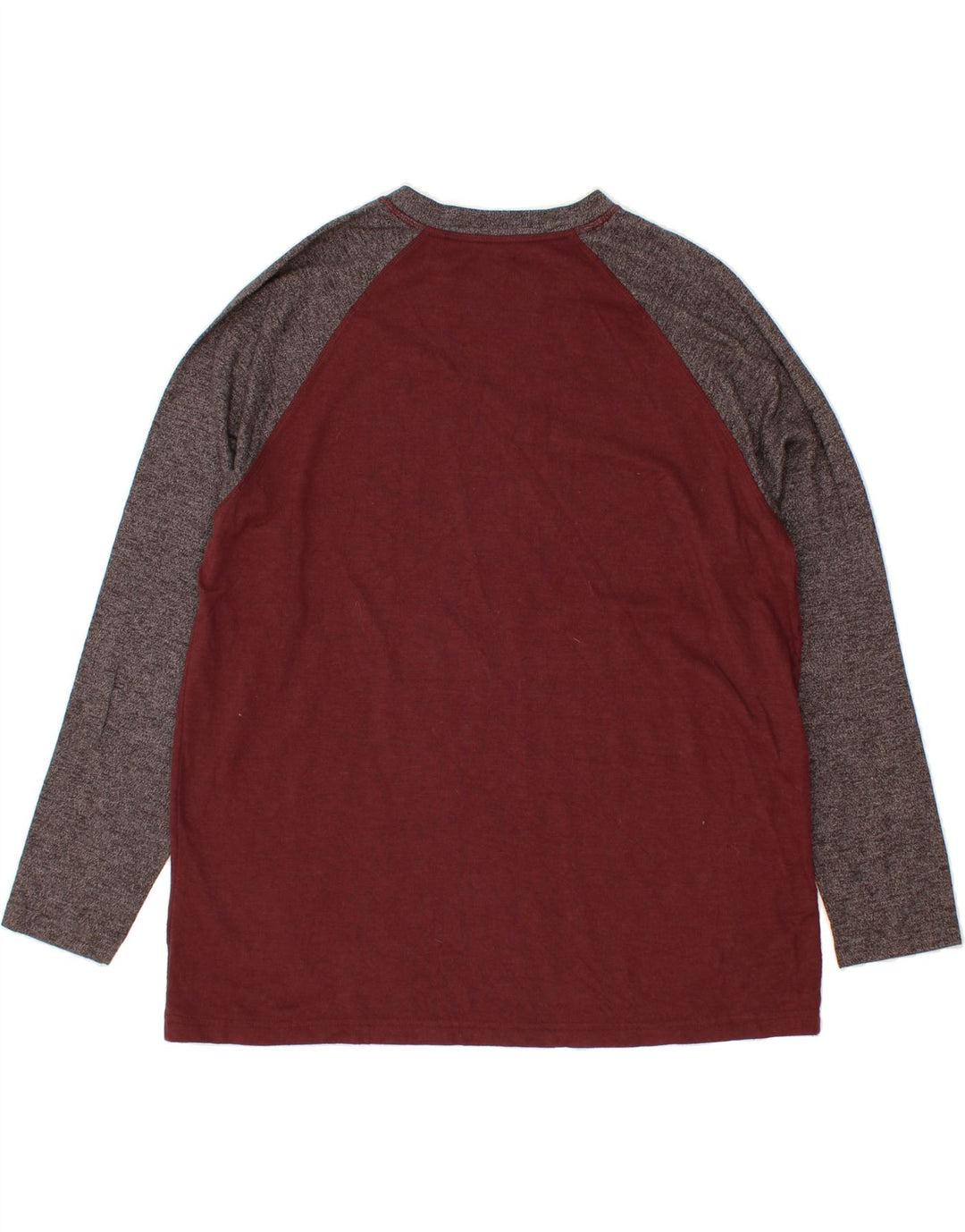 EDDIE BAUER Top masculino de manga comprida 2XL marrom colorido em algodão