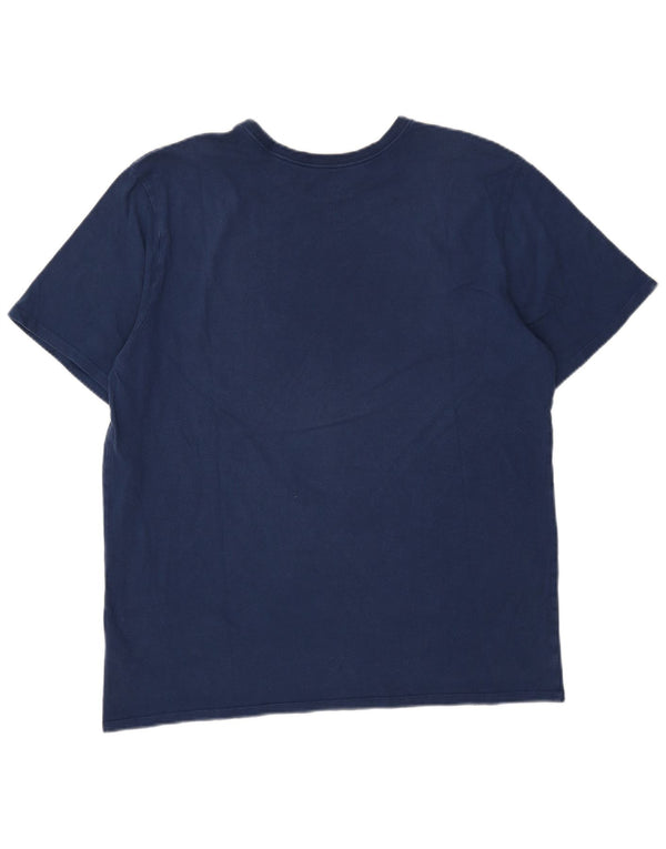 Camiseta Nike Masculina Athletic Cut Graphic Top XL Azul Algodão