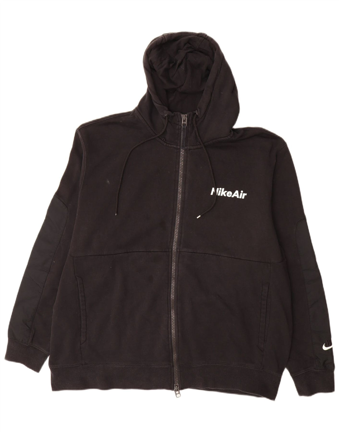 Suéter Nike masculino com capuz e zíper 2XL algodão preto
