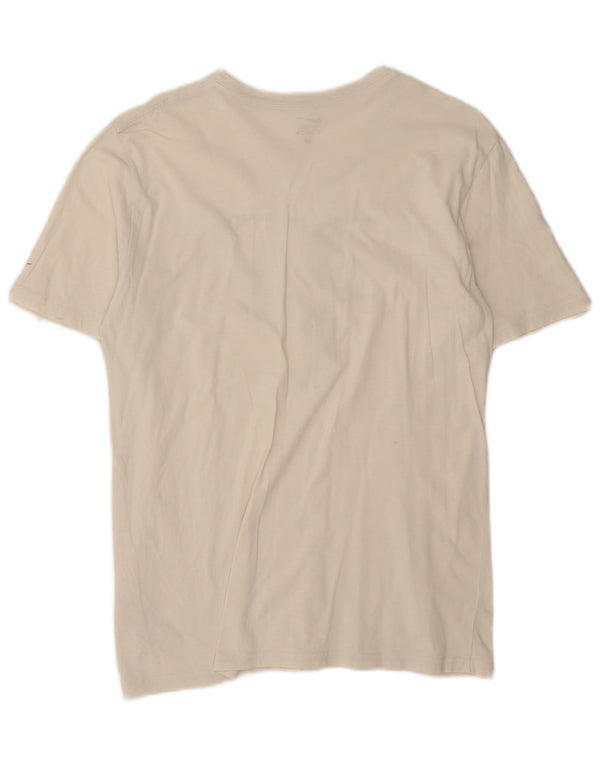 Nike Mens Roger Federer Graphic Camiseta Top Médio Algodão Branco