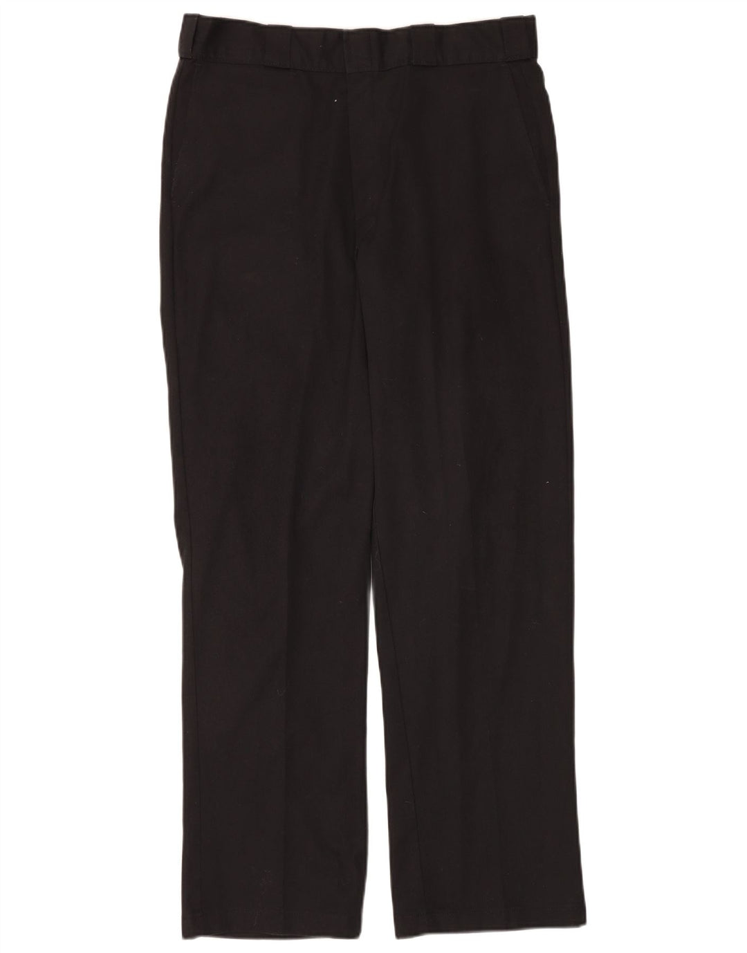 Calças Chino retas masculinas Dickies W34 L32 poliéster preto