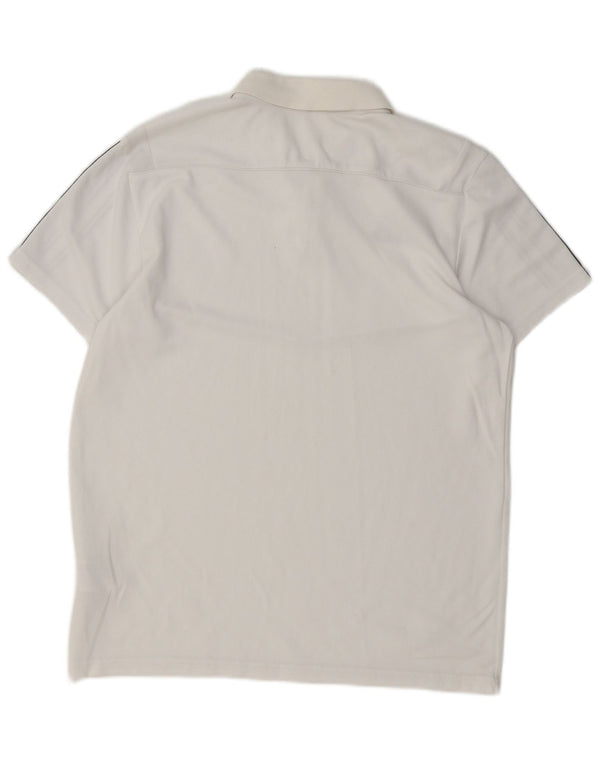 Adidas Mens Aeroready Polo Shirt Médio Algodão Branco