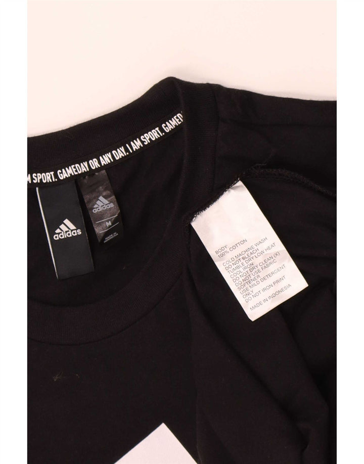 Camiseta Adidas Masculina Graphic Top Médio Algodão Preto