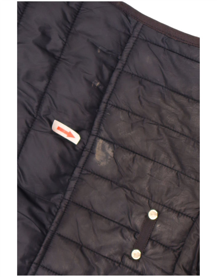 Gilet feminino acolchoado Joules UK 16 grande poliéster preto