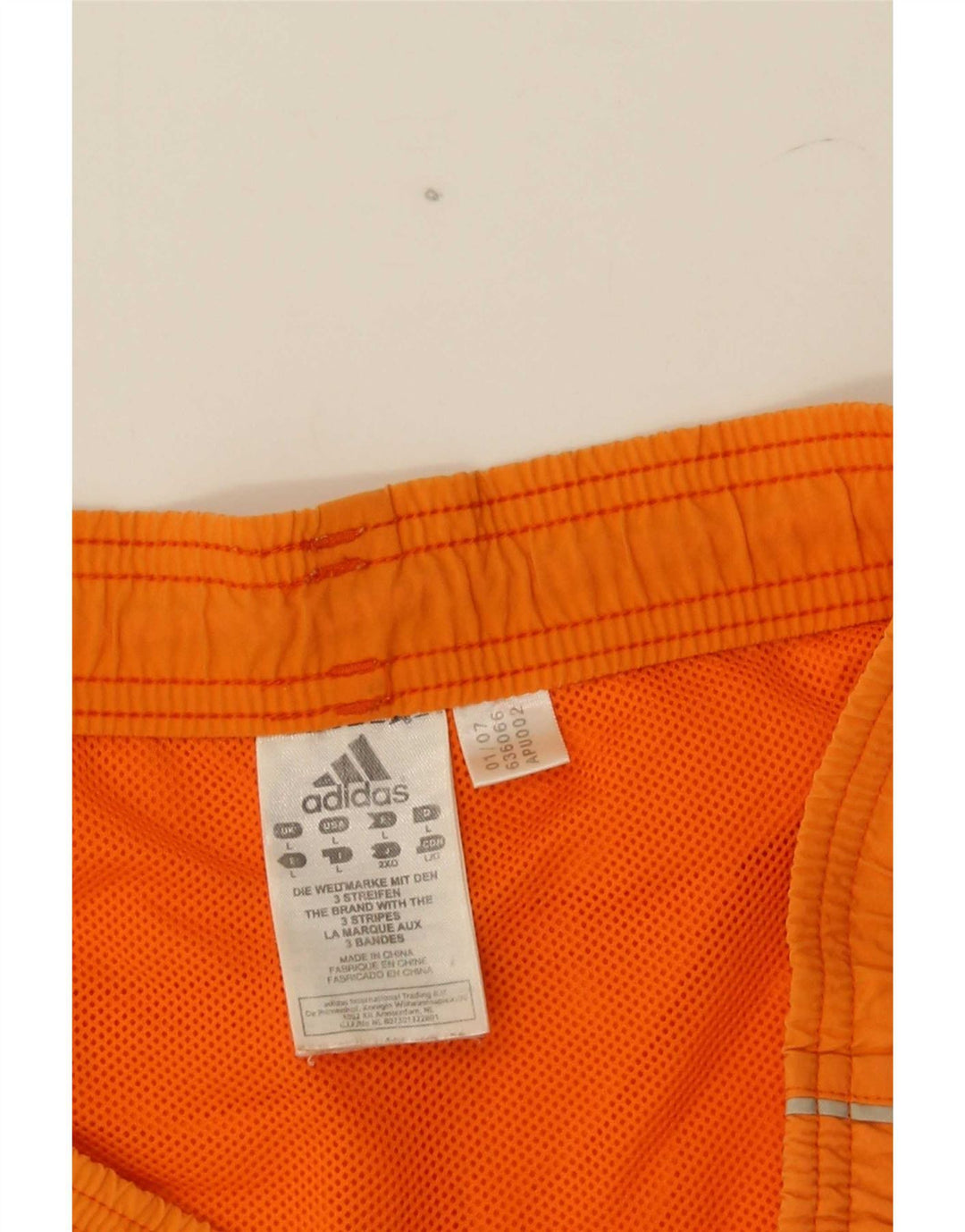 Shorts de natação masculino Adidas grande laranja nylon