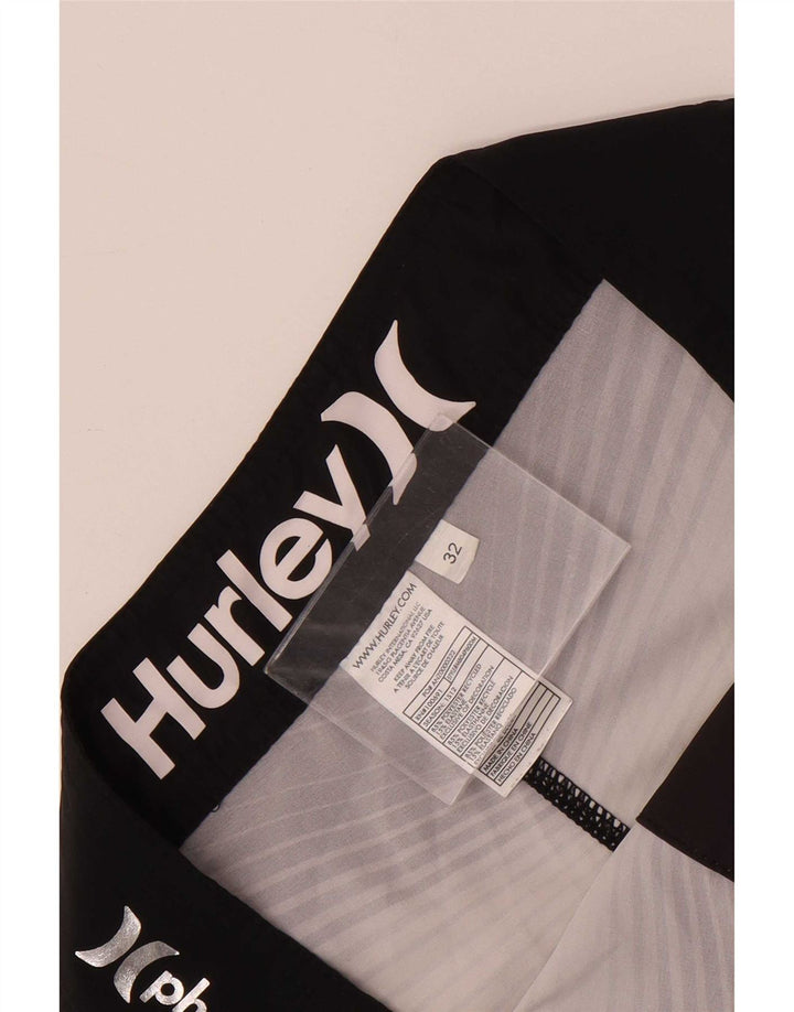Shorts de natação masculino Harley médio poliéster listrado multicolorido