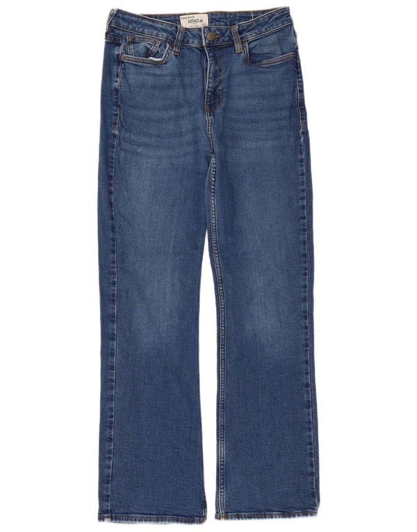 Calça jeans feminina Fat Face Bootcut UK 12 médio W30 L29 algodão azul