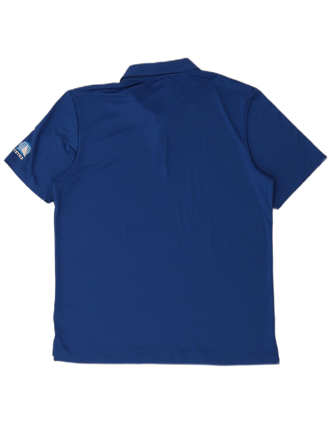 Camisa polo masculina Adidas grande poliéster azul