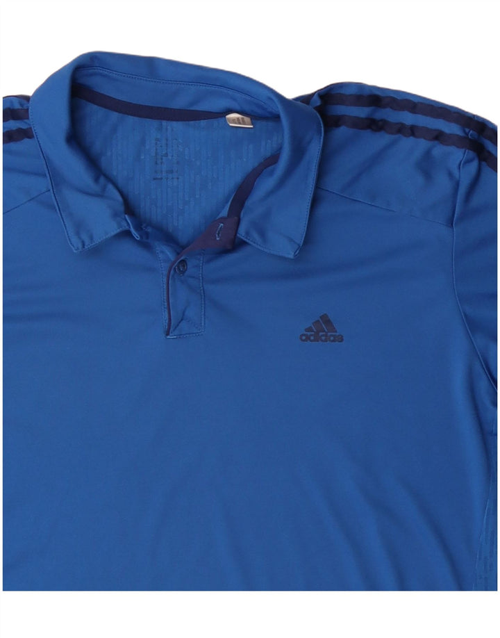 Camisa Polo Adidas Masculina Climacool Grande Azul