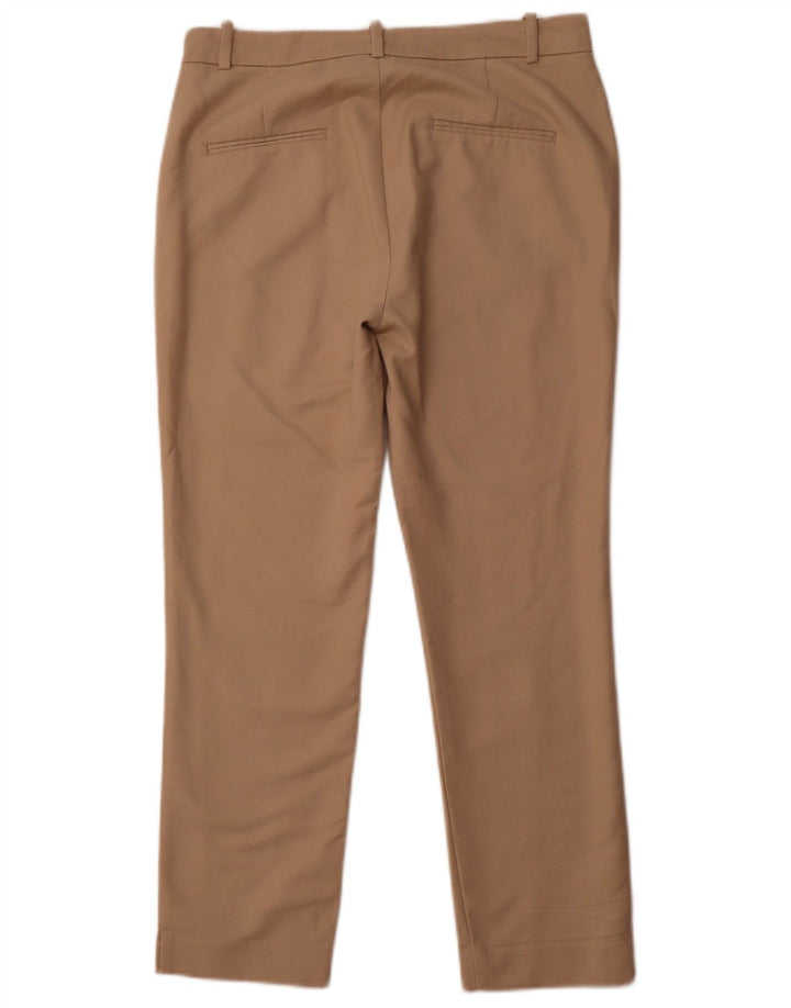 ZARA Calça Chino Cônica Básica Feminina EU 38 Pequeno W28 L25 Algodão Marrom