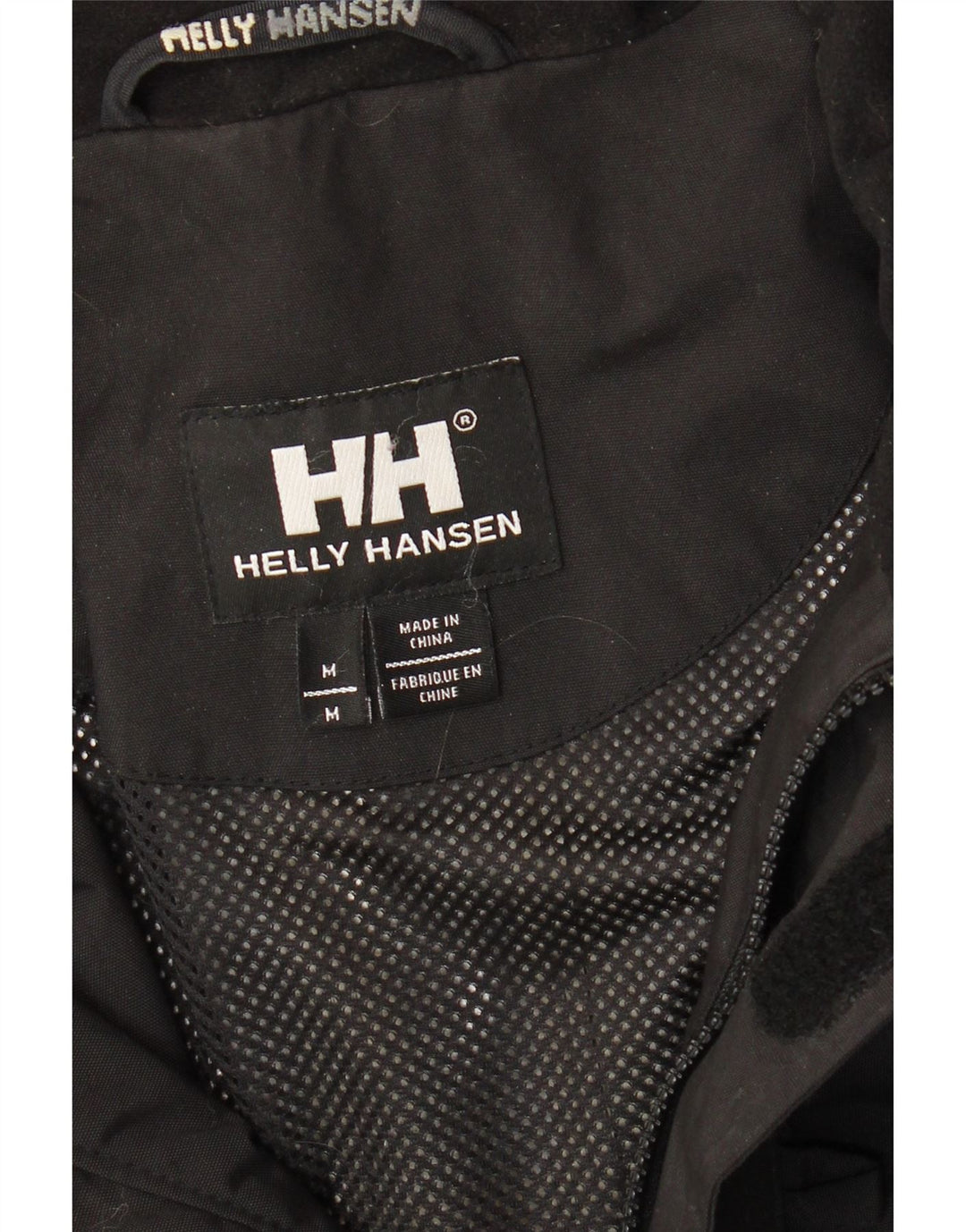 Jaqueta de chuva masculina HELLY HANSEN com capuz Reino Unido 38 nylon preto médio