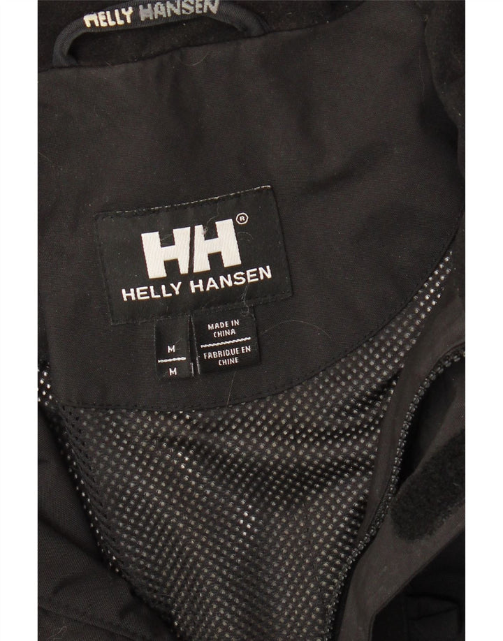 Jaqueta de chuva masculina HELLY HANSEN com capuz Reino Unido 38 nylon preto médio