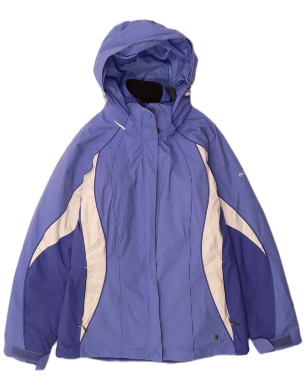 Jaqueta corta-vento Columbia Womens Interchange UK 10 Small Blue Colourblock
