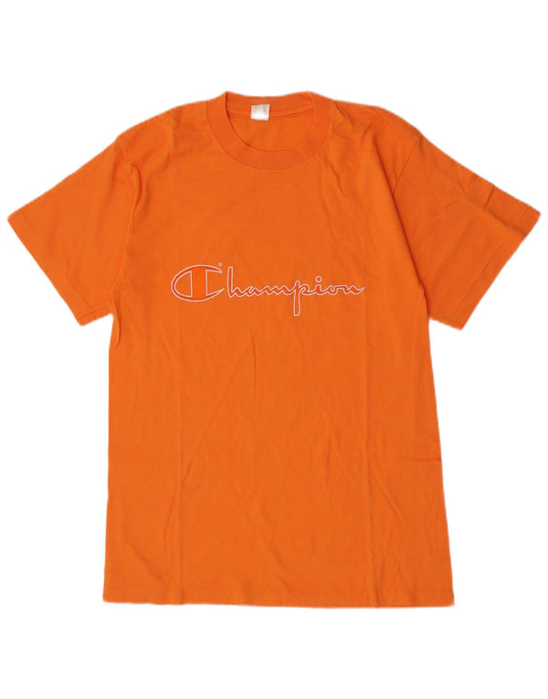 Camiseta masculina Champion Graphic Top Médio Algodão Laranja