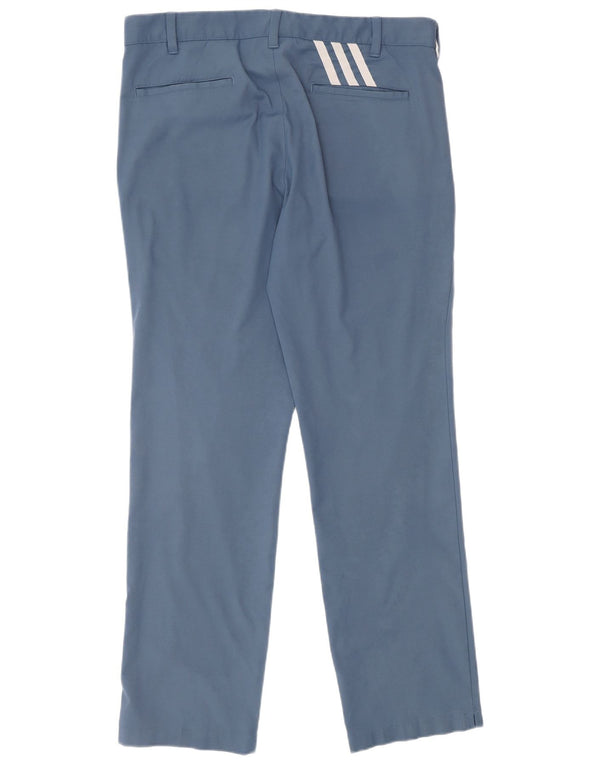 Calça Chino Adidas Masculina Regular Fit W34 L32 Azul Marinho Poliéster Esportivo