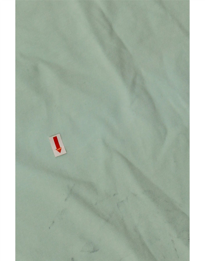 Camiseta feminina gráfica NEW BALANCE UK 14 algodão verde médio