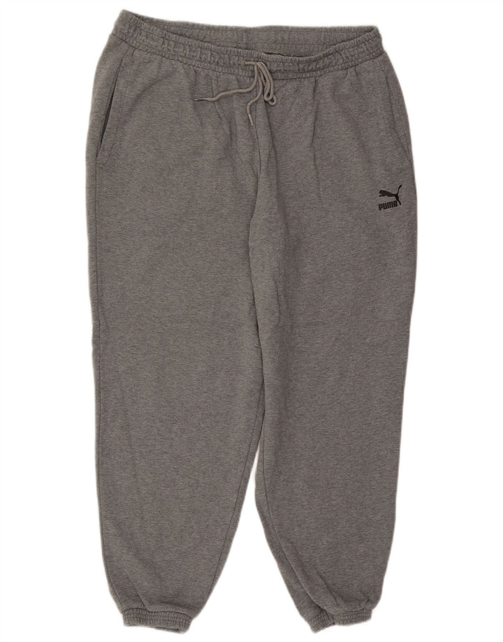 Calça de treino masculina PUMA Joggers XL cinza algodão