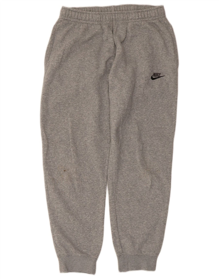 Calça de treino masculina Nike Joggers cinza médio algodão manchado