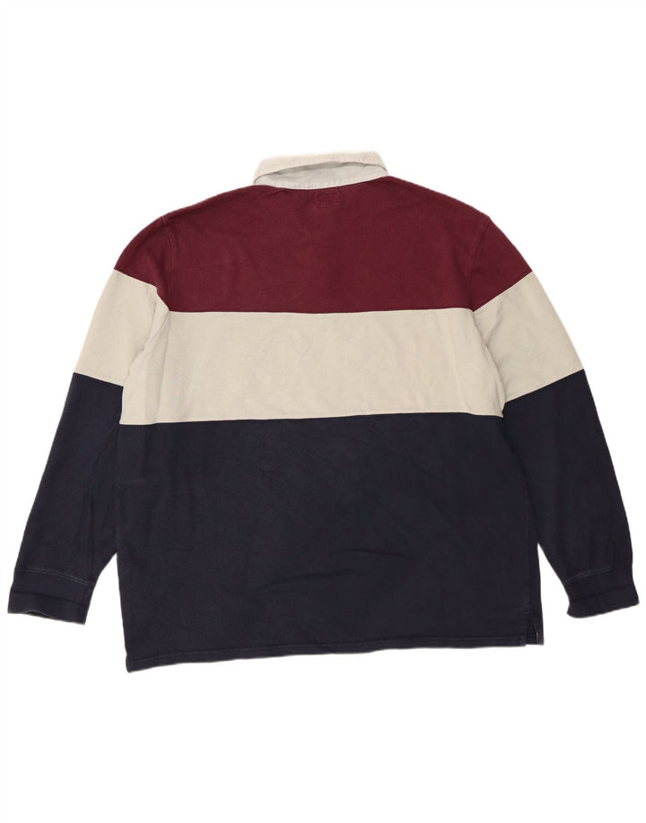 Camisa polo masculina gráfica de rugby da Levi's 2XL bloco colorido multicolorido