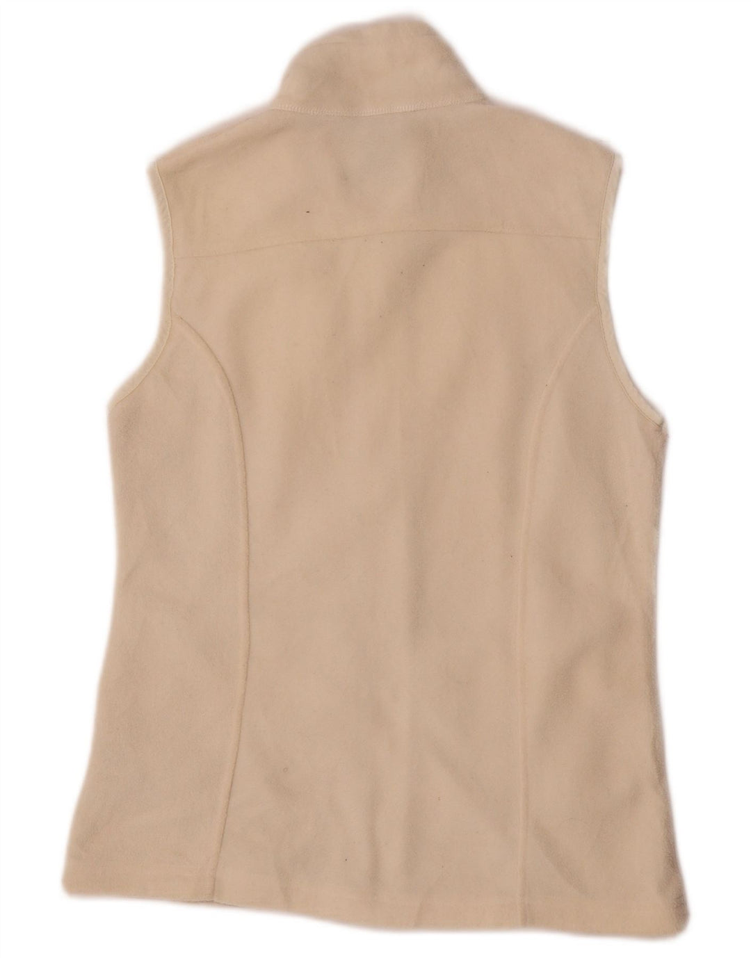 Eddie Bauer Womens Fleece Gilet UK 10 Pequeno Off White