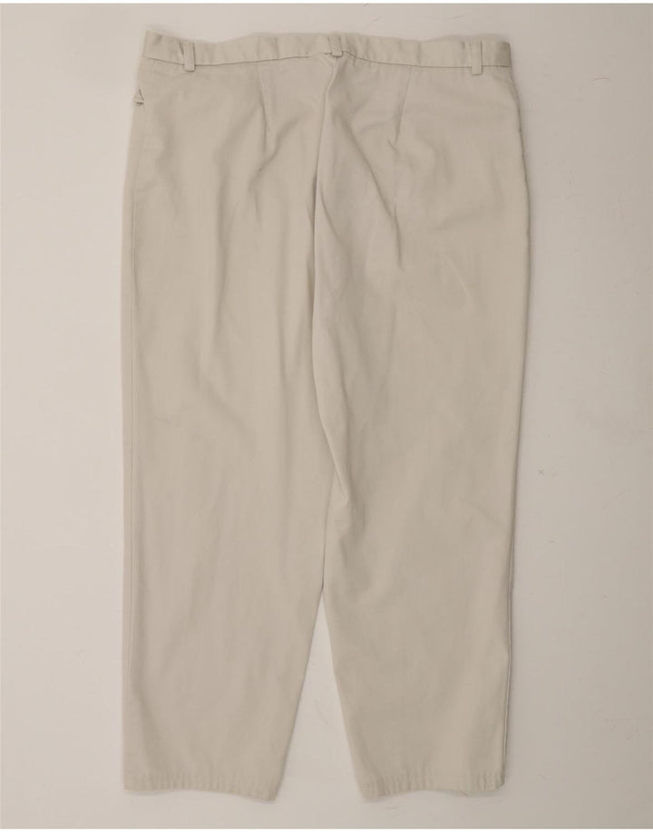DOCKERS Womens Tapered Casual Trousers W37 L27 White Cotton Vintage Dockers and Second-Hand Dockers from Messina Hembry 