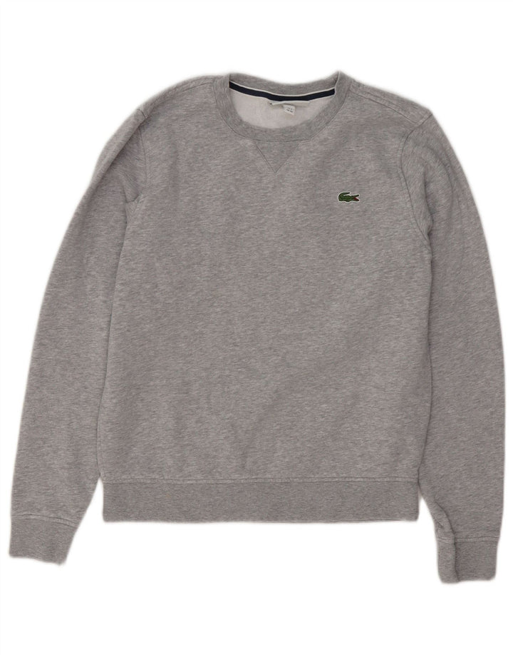 LACOSTE moletom masculino tamanho 2 XS algodão cinza
