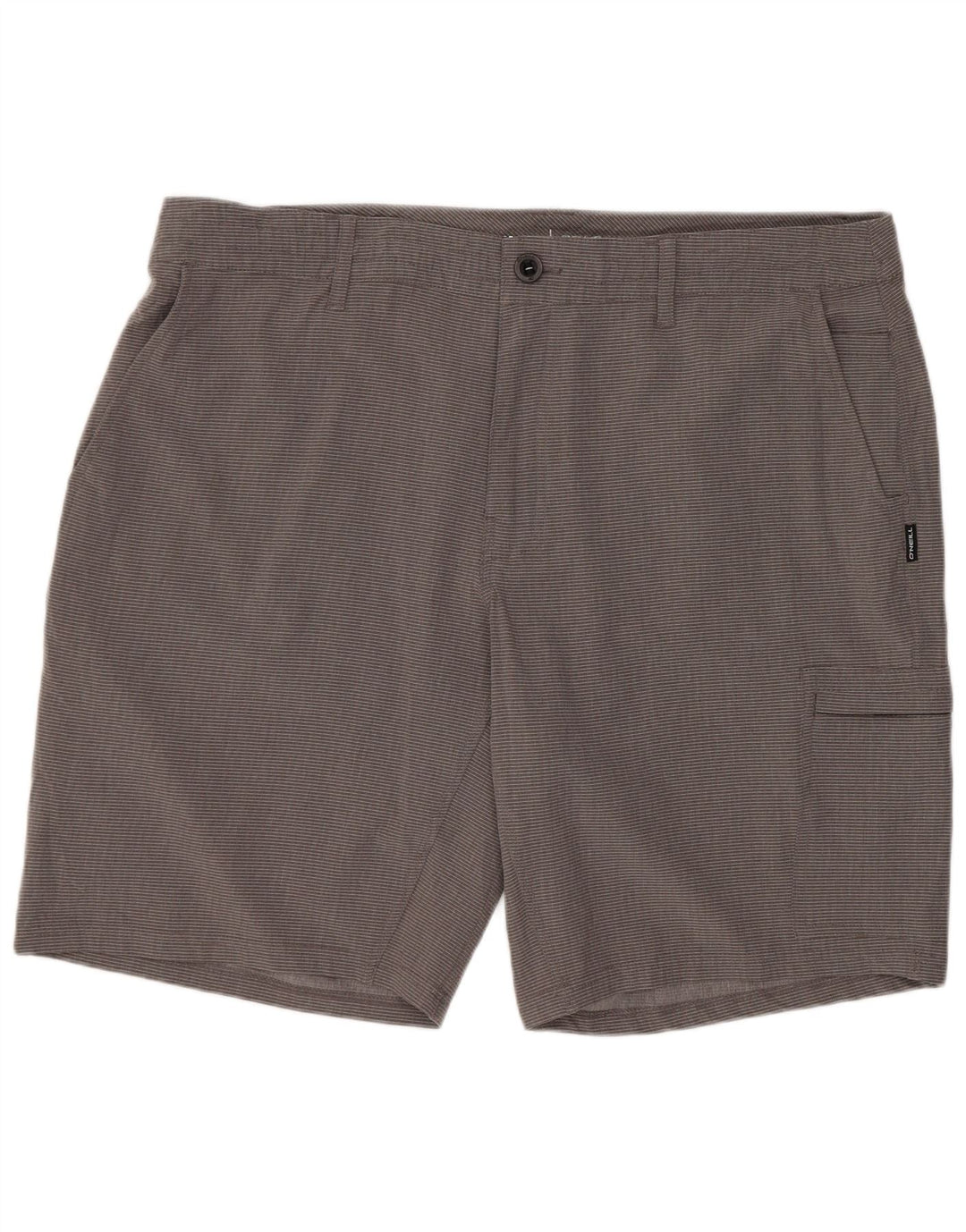Shorts cargo masculino O'Neill W38 XL poliéster listrado cinza