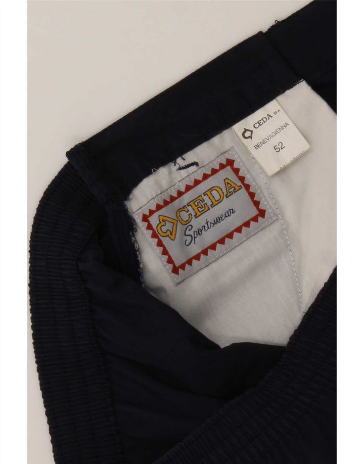 Shorts Chino Masculino Vintage W30 Poliéster Azul Marinho Médio