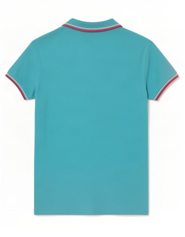 Camisa polo feminina Diadora UK 14 grande algodão azul