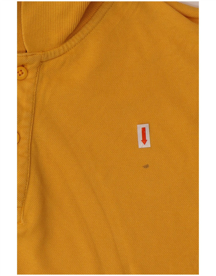 Camisa polo masculina DACK'S grande algodão amarelo