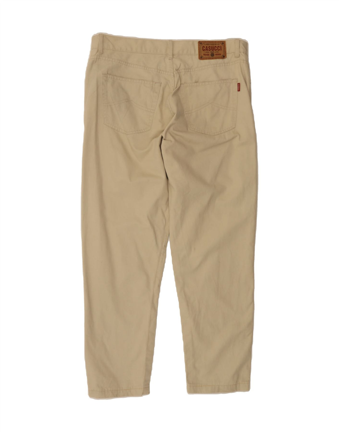 CASUCCI Mens Tapered Casual Trousers W38 L30 Beige Vintage Casucci and Second-Hand Casucci from Messina Hembry 